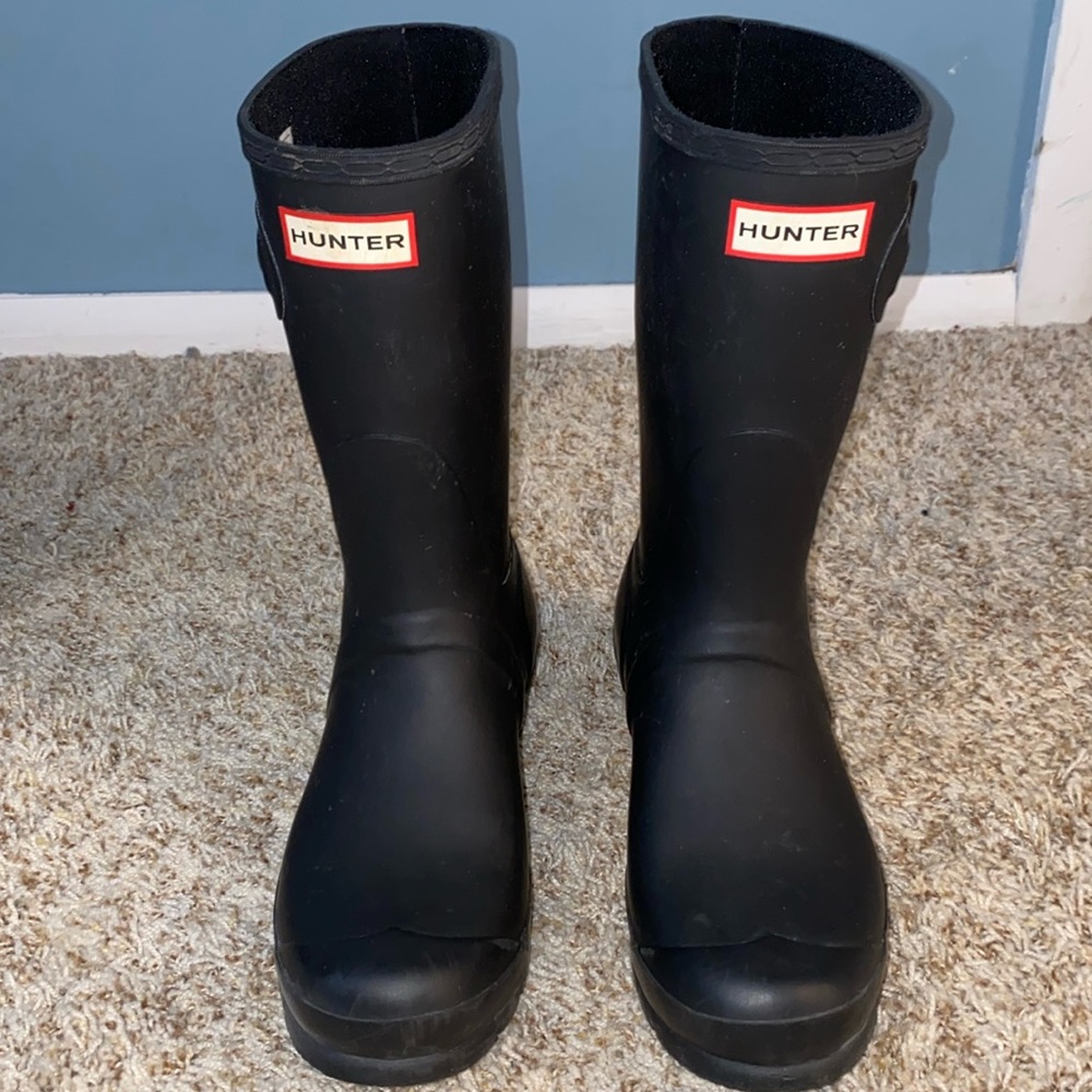 Women’s Original Short Hunter Rain Boots with Original Grey Hunter Liner
